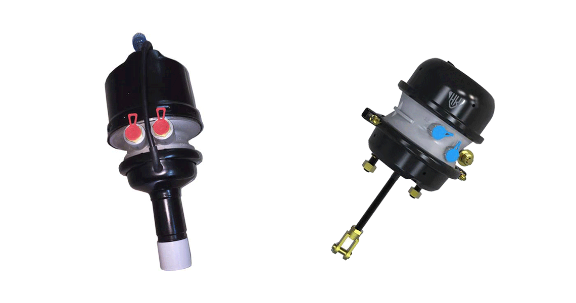 Câmara dupla de freio a ar para trailer